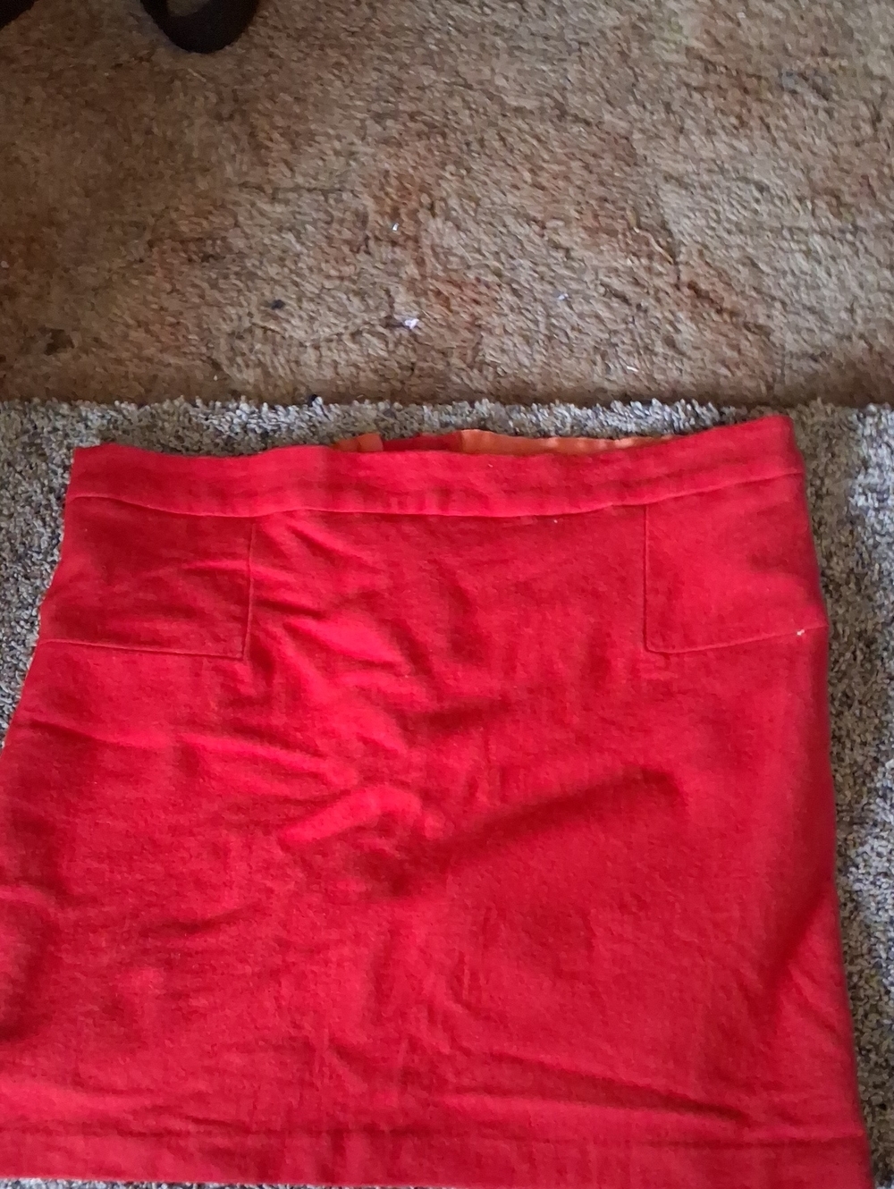 Willi Smith Vibrant Red Mini Skirt